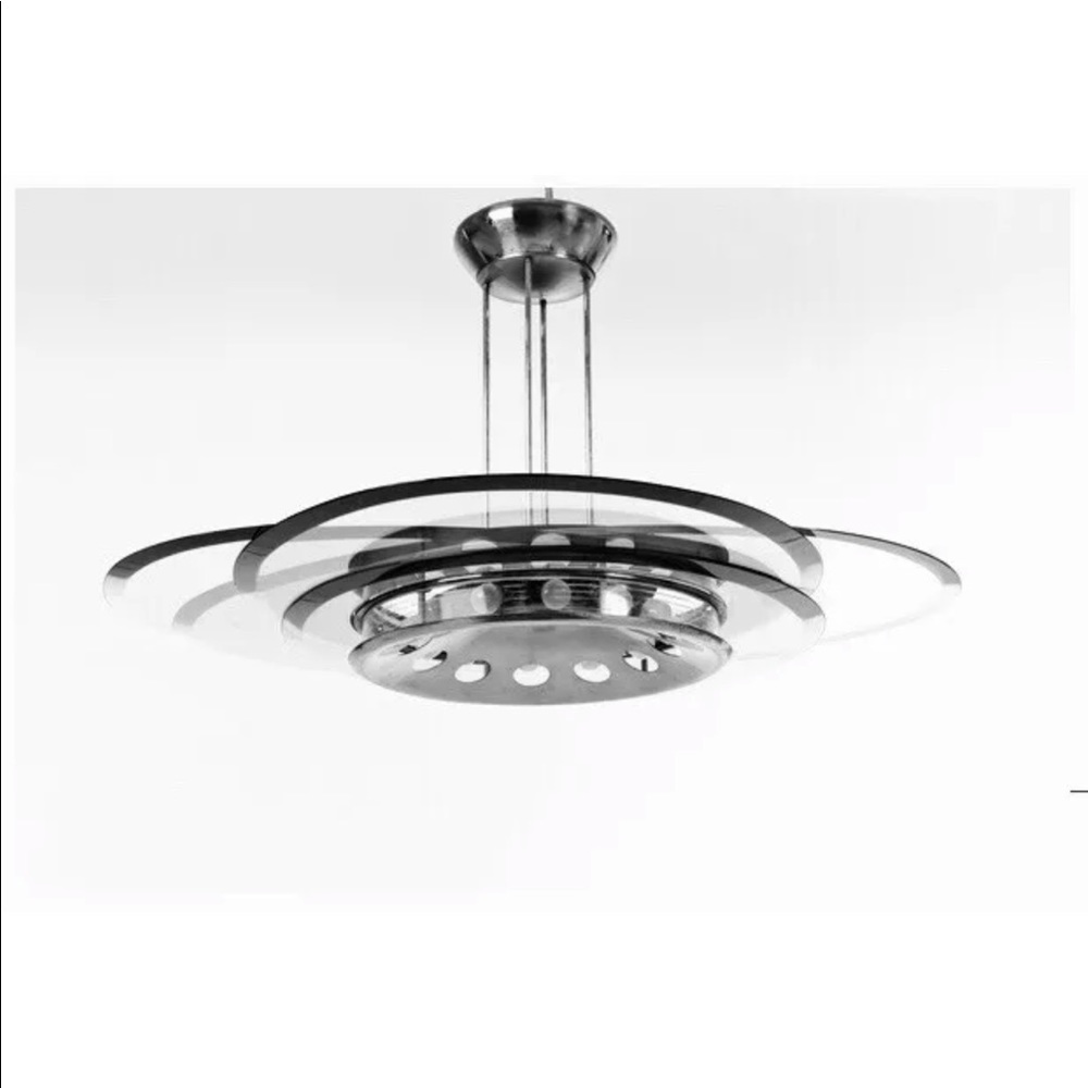 Max Ingrand Fontana Arte 1950’s Chandelier MCM